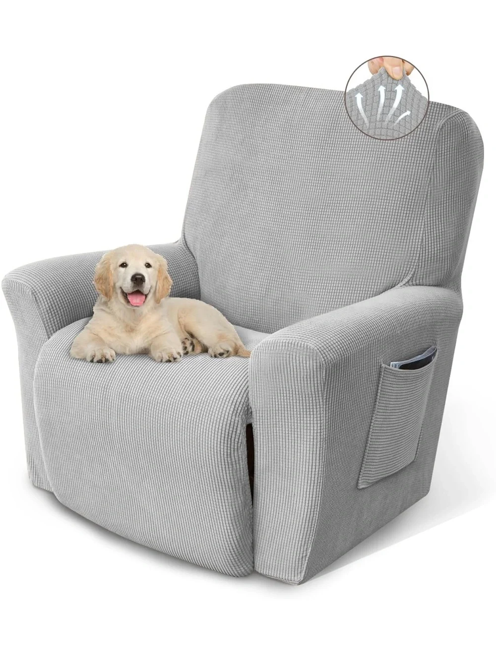 Silver recliner cover NEW
